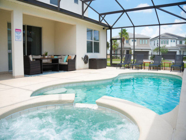 Spacious 5-Bedroom Orlando Home with Private Pool & Resort Amenities